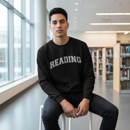 Sweatshirt Chemise de style universitaire américain READING