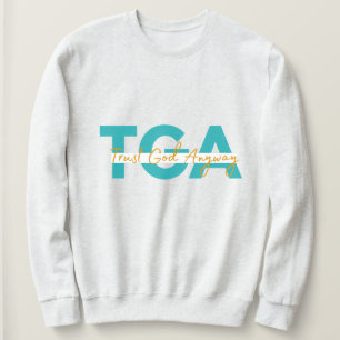 Sweatshirt Chemise de sudation blanche de toute façon confian