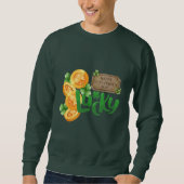 Sweatshirt Chemise de sudation Chanceux (Devant)