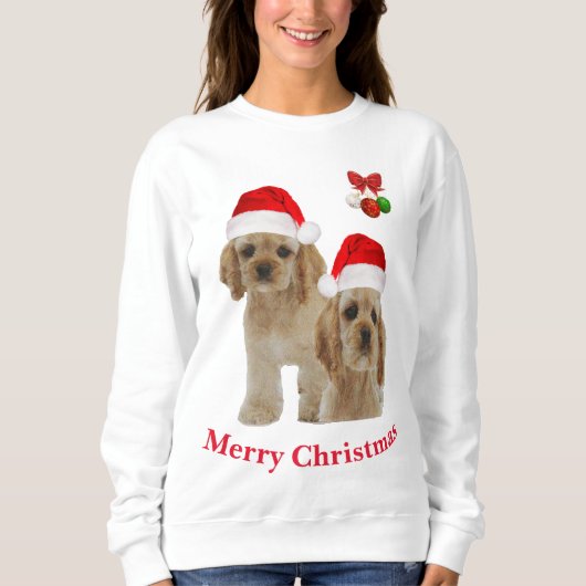 Sweatshirt chemise de sudation Cocker spaniel (Devant)
