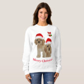 Sweatshirt chemise de sudation Cocker spaniel (Devant entier)