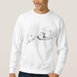 Sweatshirt Chemise de sudation d'art d'ours polaire Bébé ours