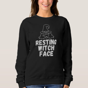 Sweatshirt Chemise de sudation drôle de visage de sorcière d'