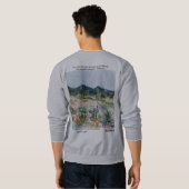 Sweatshirt Chemise de sudation Juste Désert (Dos entier)