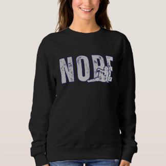 Sweatshirt Chemise de sudation NON – Pull-over minimal drôle
