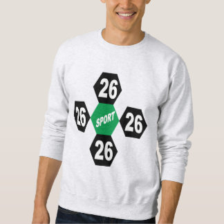 Sweatshirt Chemise de sudation pour hommes gris clair DESIGN 