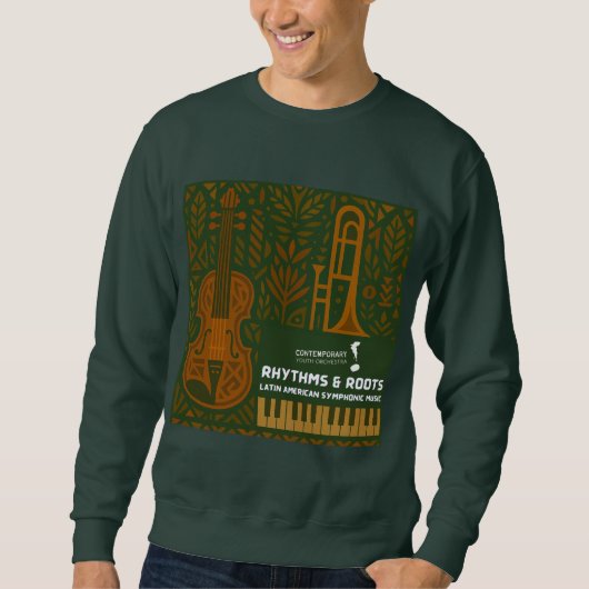 Sweatshirt Chemise de sudation Rhythmes et Racines (Devant)