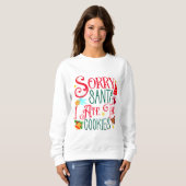 Sweatshirt Chemise de vacances joueuse avec biscuit disant (Devant entier)