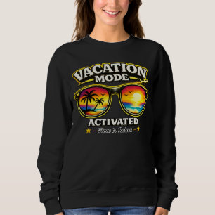 Sweatshirt Chemise de voyage en mode vacances activé