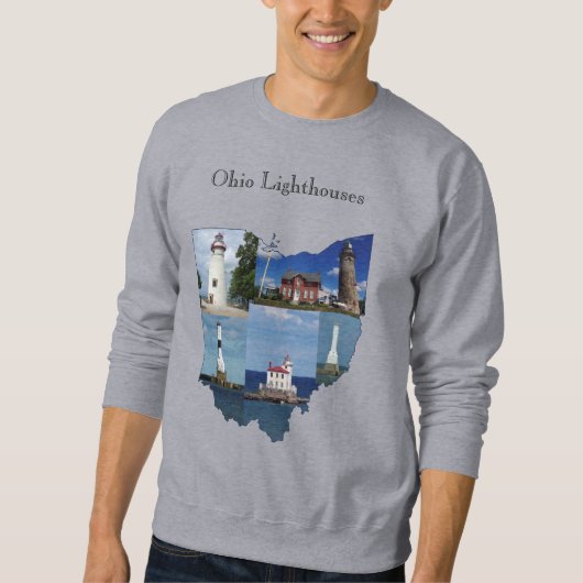 Sweatshirt Chemise des phares Ohio lettrage noir (Devant)