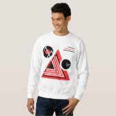 Sweatshirt Chemise d'impression Abstraite (Devant entier)