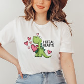 Sweatshirt Chemise Dino Saint Valentin, cadeau de Saint Valen