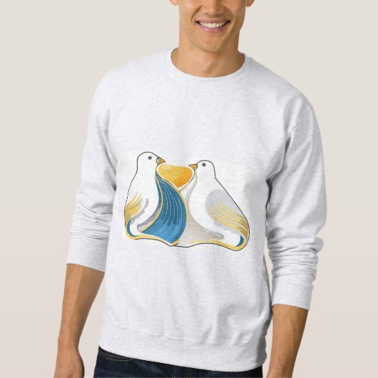 Sweatshirt Chemise Doves Art Déco (Devant)