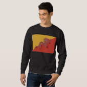 Sweatshirt Chemise Dragon Rouge (Devant entier)