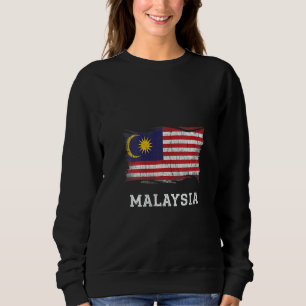Sweatshirt Chemise Drapeau Retro Malaisie Vintage Malaisie Gr