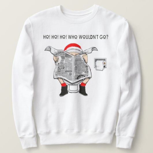 Sweatshirt Chemise drôle de pull de Noël laid (Design devant)