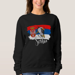Sweatshirt Chemise du drapeau serbe, Serbie, Chemise de Serbi
