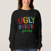 Sweatshirt Chemise femme de la fête de sueur moche (Devant)