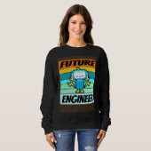 Sweatshirt Chemise Future Engineer Garçons Filles Ingénieur L (Devant entier)