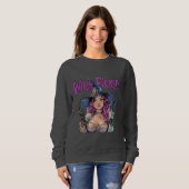 Sweatshirt Chemise graphique de Halloween « Witch Please » – (Devant entier)