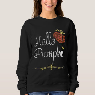 Sweatshirt Chemise Halloween Citrouille Costume Lettres pour