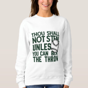 Sweatshirt Chemise Humour volante de baseball