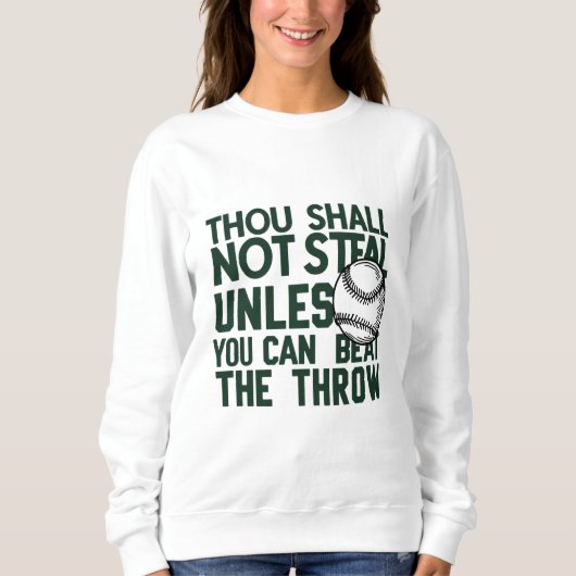Sweatshirt Chemise Humour volante de baseball (Devant)