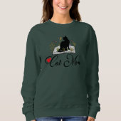 Sweatshirt Chemise Maman Chat, Amoureux des chats, Chemise Ch (Devant)