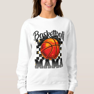 Sweatshirt Chemise maman de basket avec Bow Graphic - Maman d