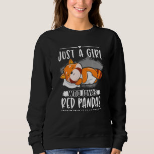 Sweatshirt Chemise Mignonne Panda Roux Graphique Panda Roux_6
