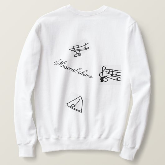Sweatshirt Chemise musicale de chaos (Design dos)