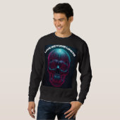 Sweatshirt Chemise "Neon Skull Live Beyond Limits" (Devant entier)
