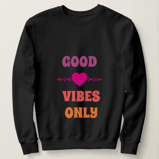 Sweatshirt Chemise noire à manches longues pour femmes (Design devant)