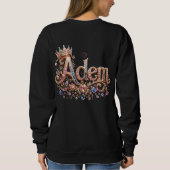 Sweatshirt Chemise noire Adam Crown (Dos)