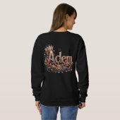 Sweatshirt Chemise noire Adam Crown (Dos entier)