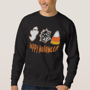 Sweatshirt Chemise noire de pâtissier de biscuits d'Halloween