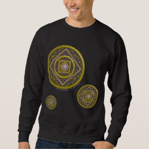 Sweatshirt Chemise noire homme Sagittarius Mandala