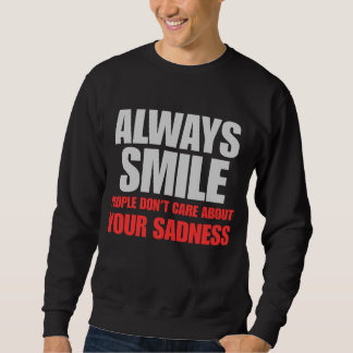 Sweatshirt Chemise noire pour hommes avec déclaration de réal