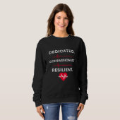 Sweatshirt Chemise Nurse Tri-Blend (Devant entier)