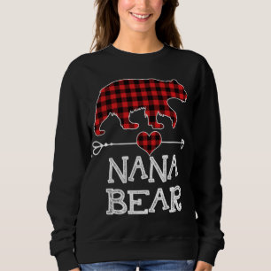 Sweatshirt Chemise Ours Nana, Buffle Rouge Plaid Nana Oear Pa