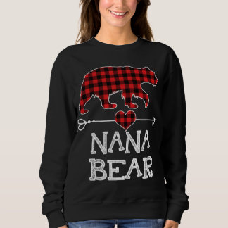 Sweatshirt Chemise Ours Nana, Buffle Rouge Plaid Nana Oear Pa