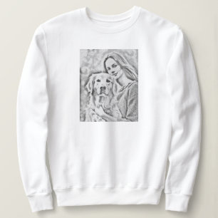 Sweatshirt Chemise personnalisée avec photo pour la fête des