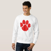 Sweatshirt Chemise Rouge à Patte (Devant entier)
