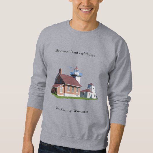 Sweatshirt Chemise Sherwood Point Lighthouse en lettrage noir (Devant)