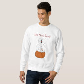 Sweatshirt Chemise Snowman trop de rhum (Devant entier)