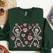 Sweatshirt Chemise squelette de la Saint Valentin, cadeau de 