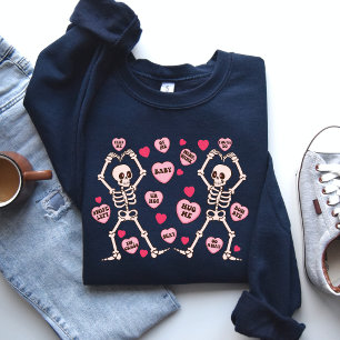 Sweatshirt Chemise squelette de la Saint Valentin, cadeau de 