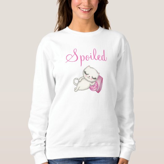 Sweatshirt Chemise T-Shirt Chat Gâté (Devant)