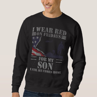 Sweatshirt Chemise Vendredi Rouge Pour Fils Se Souvenir De To