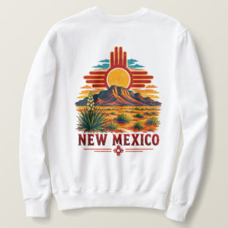 Sweatshirt Chemise vintage désert du Nouveau-Mexique soleil Z